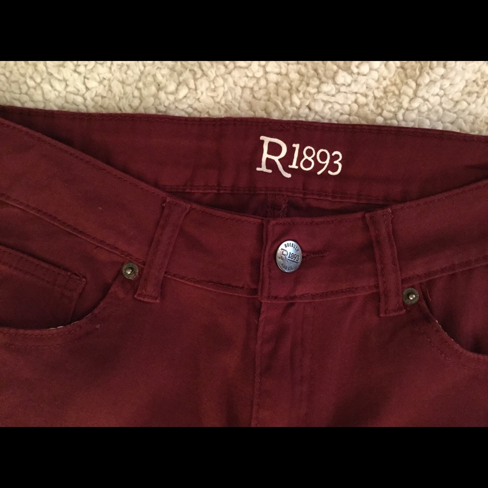 NEW Burgundy straight leg pants - Picture 3 of 5